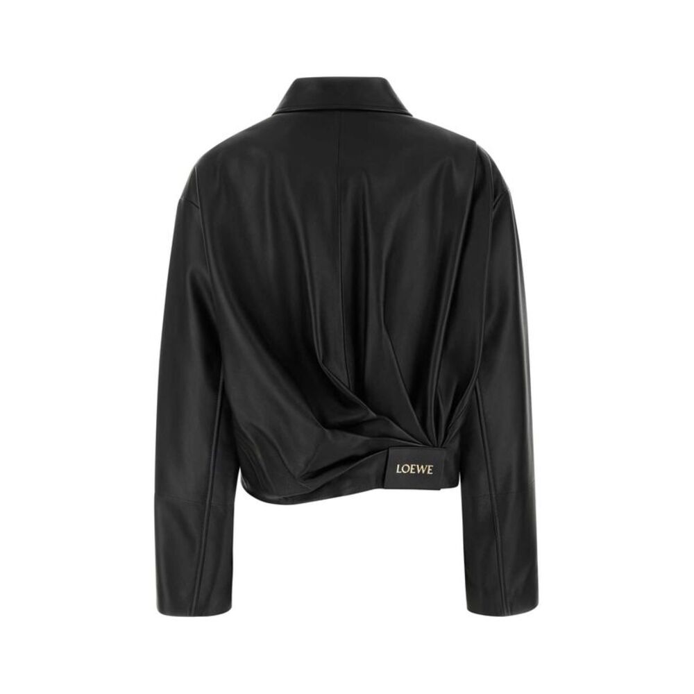Loewe Women Black Leather Jacket - Picture 2 of 2